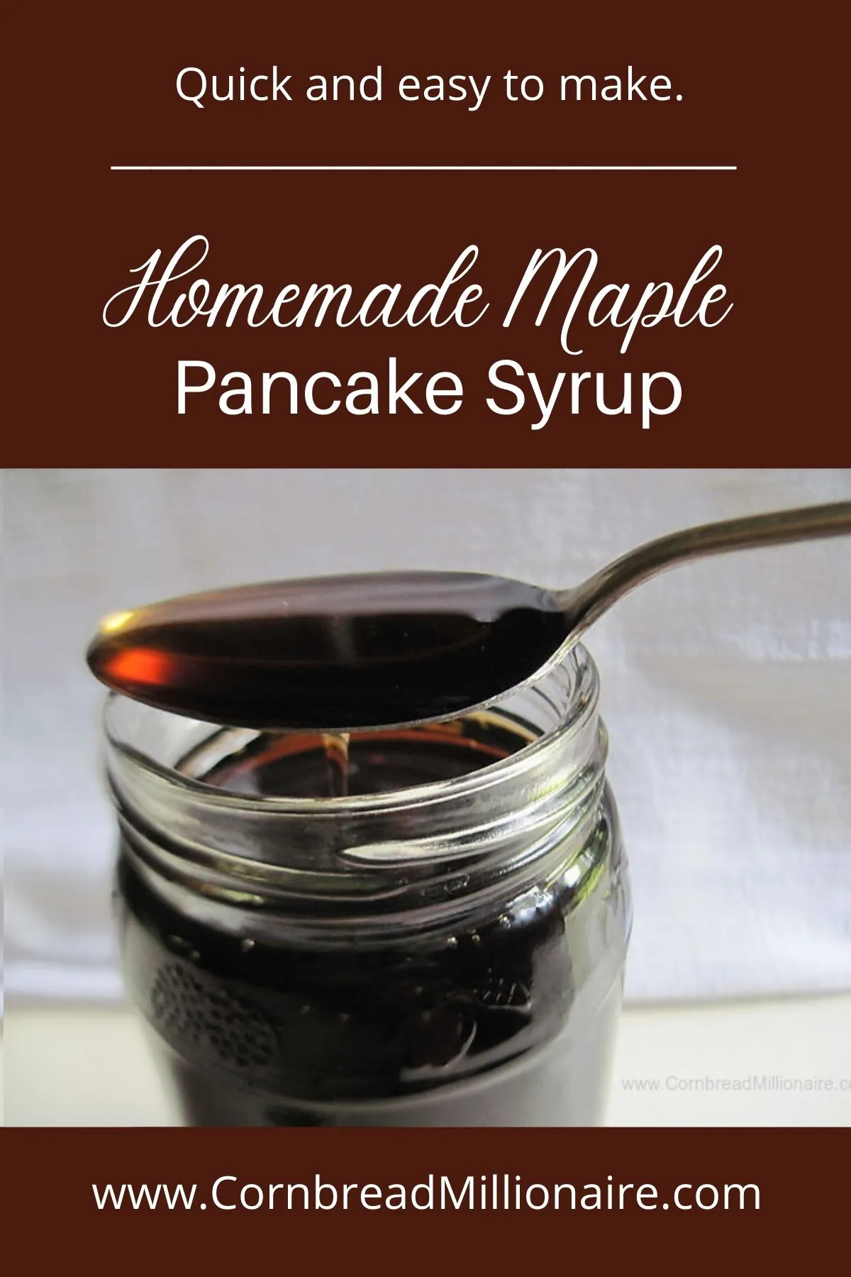 Homemade Maple Pancake Syrup