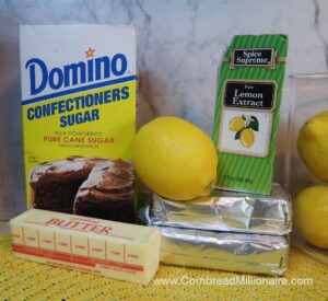 Lemon Cream Cheese Frosting Ingredients