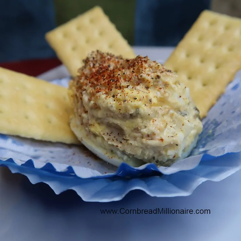 Chicken Salad Stuffed Eggs