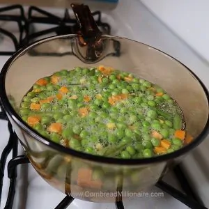 Boil mixed vegetables