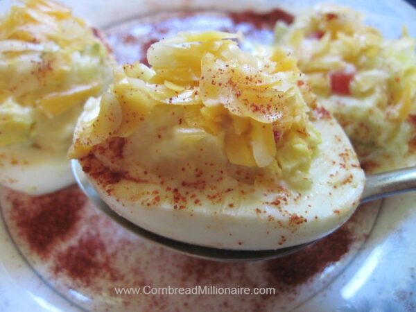 Mashed Potato Salad Stuffed Eggs