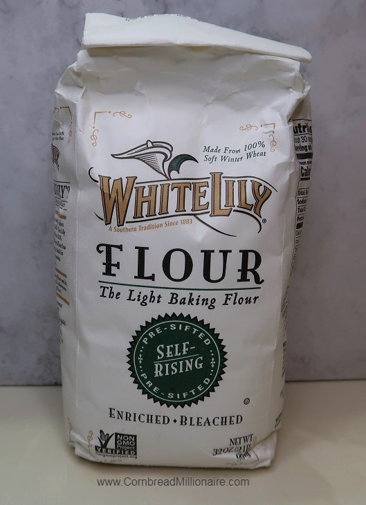 Store-bought bag (32 ounces) of pre-sifted self-rising flour.