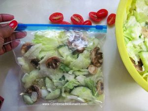 Homemade Salad Mix in a Bag