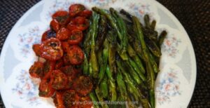 Roasted Tomatoes and Green Beans