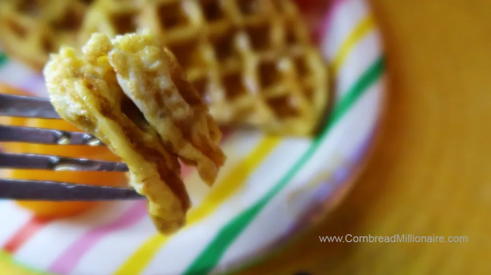 Homemade Mini Egg Waffles