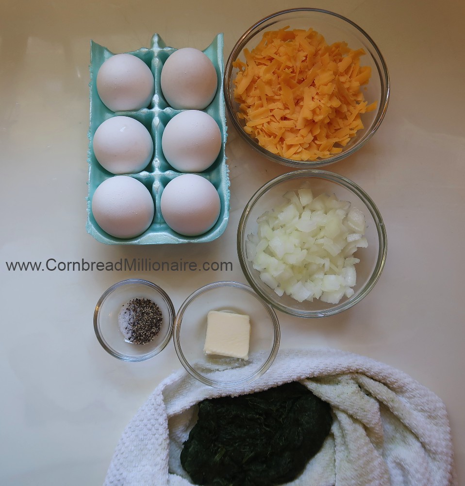 Spinach Cheese Egg Muffins Ingredients