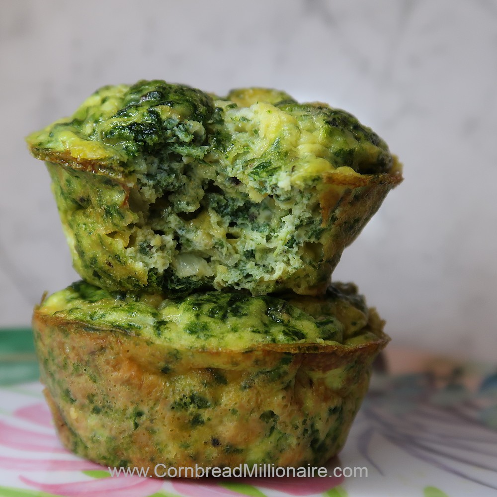 Spinach Cheese Egg Muffins 