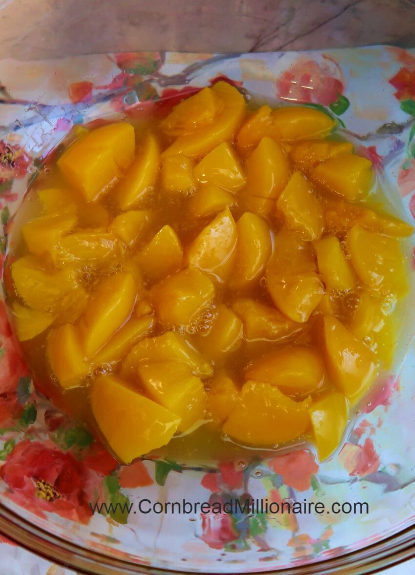 Peach Angel Food Cake Cornbread Millionaire