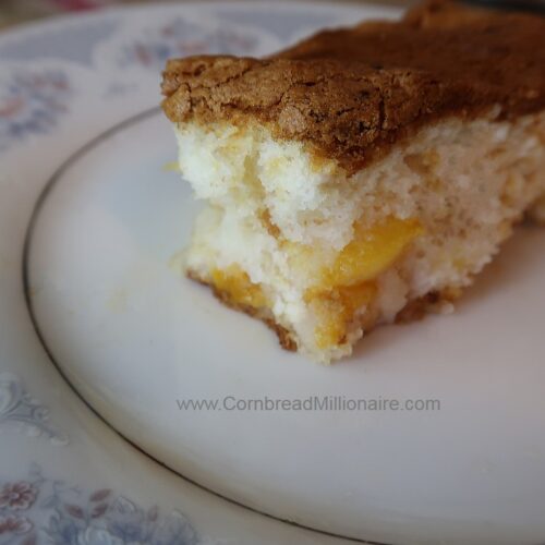 Peach Angel Food Cake Cornbread Millionaire