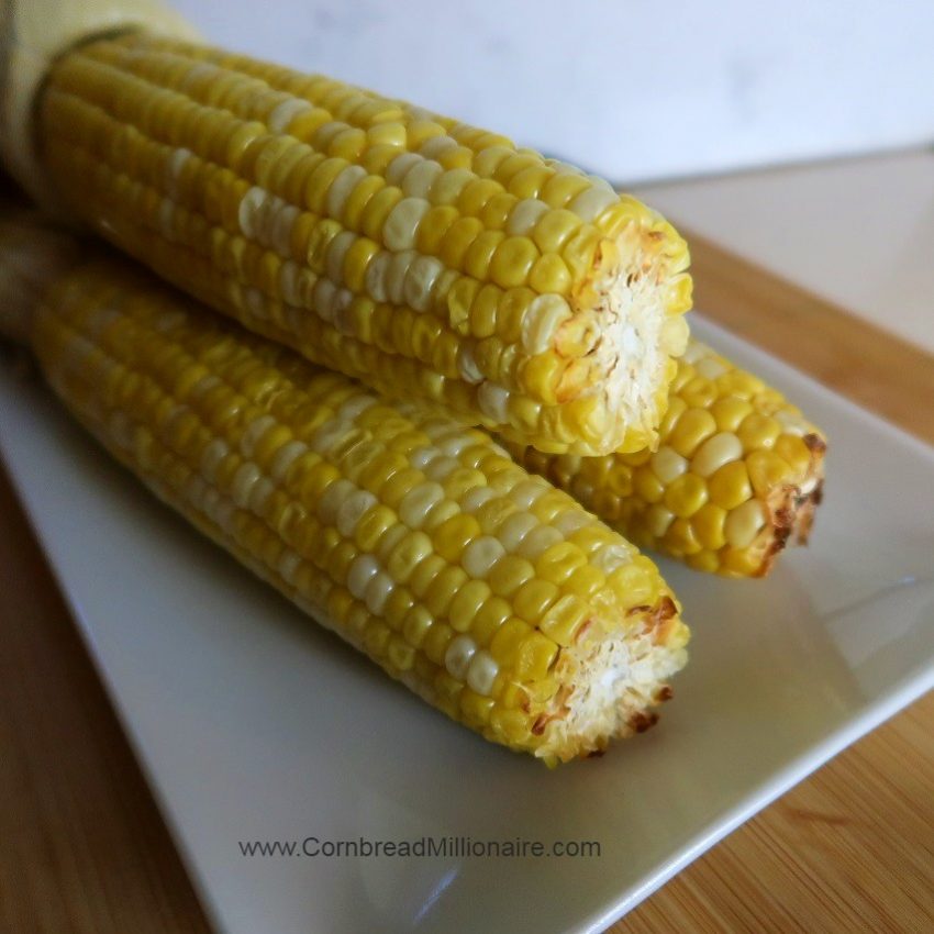 Oven Roasted Corn on the Cob Cornbread Millionaire