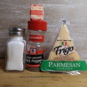 Ingredients for Parmesan Green Beans 