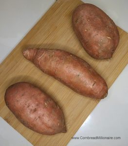 3 Large Sweet Potatoes 